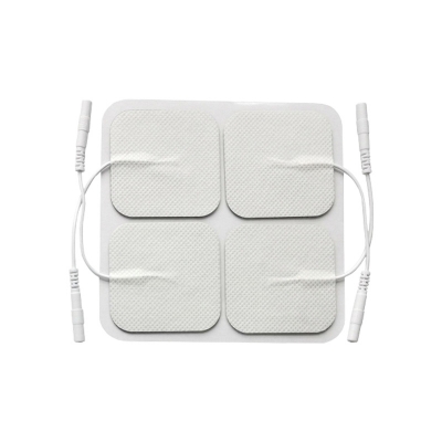 Picture of 2 Pair 5x5cm Electrode Pads for Electric Tens Acupuncture Digital Therapy Machine for Slimming Electric Body Massager Frequency