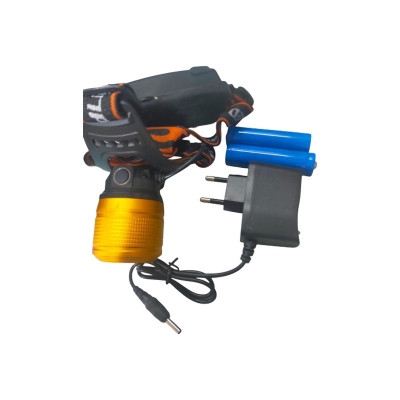 Picture of Dual Light Source Zoom Headlamp With Rechargeable Battery-Model-T6