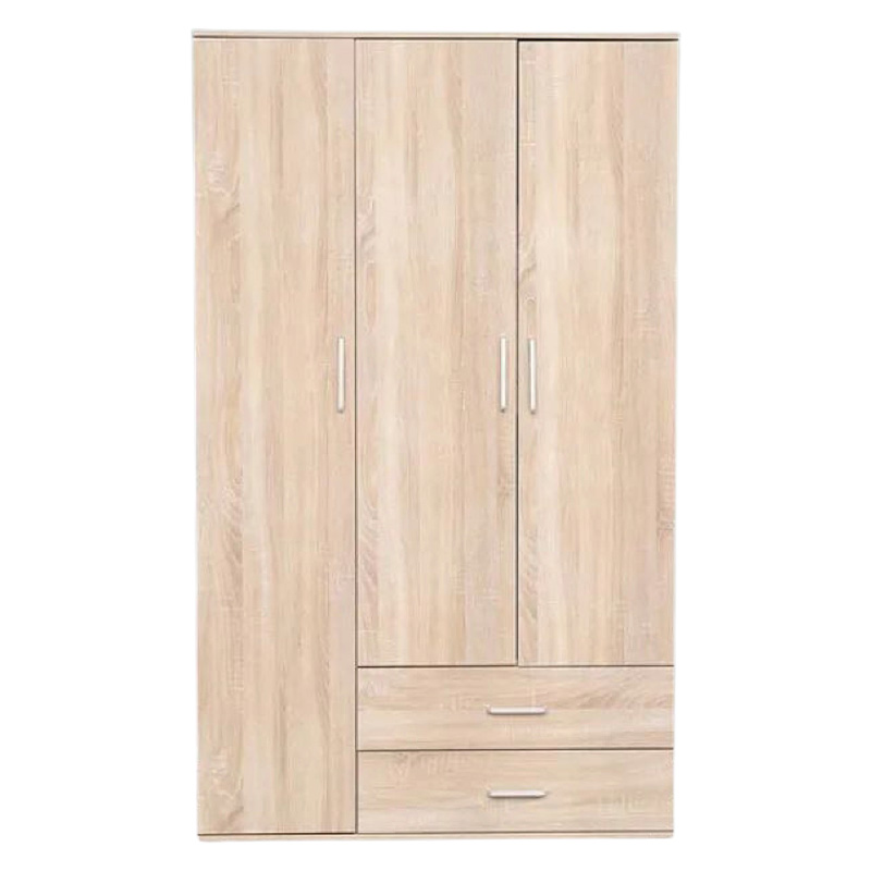Picture of Furniture Express Avant-garde - High Quality 3 Door Almirah / Wardrobe with Drawer, Shelves & Hanging Space for Clothes Wooden Utility Cupboard