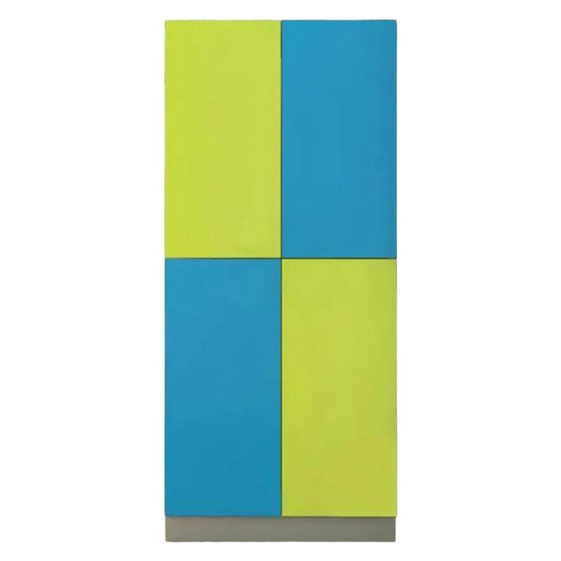 Picture of Furniture Express 4 Door Generic Hudson Storage Organizer Almirah for Living Room & Bedroom | Multipurpose Wardrobe for Kids Clothes Shelf Storage