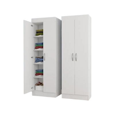 Picture of Furniture Express Progressive - Modern 2 Doors Almirah with Inner Storage Shelves by Best Quality Furniture - Furniture & Decor - Modern and Trendy