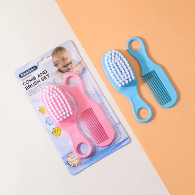 Picture of  Head Care Massage Comb Baby Grooming Kit Set Removing Fetal Moss Baby Safety Brush Portable Combination Set