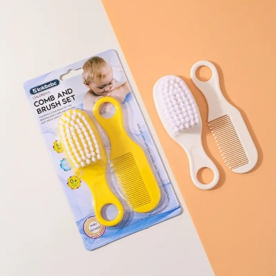 Picture of  Head Care Massage Comb Baby Grooming Kit Set Removing Fetal Moss Baby Safety Brush Portable Combination Set