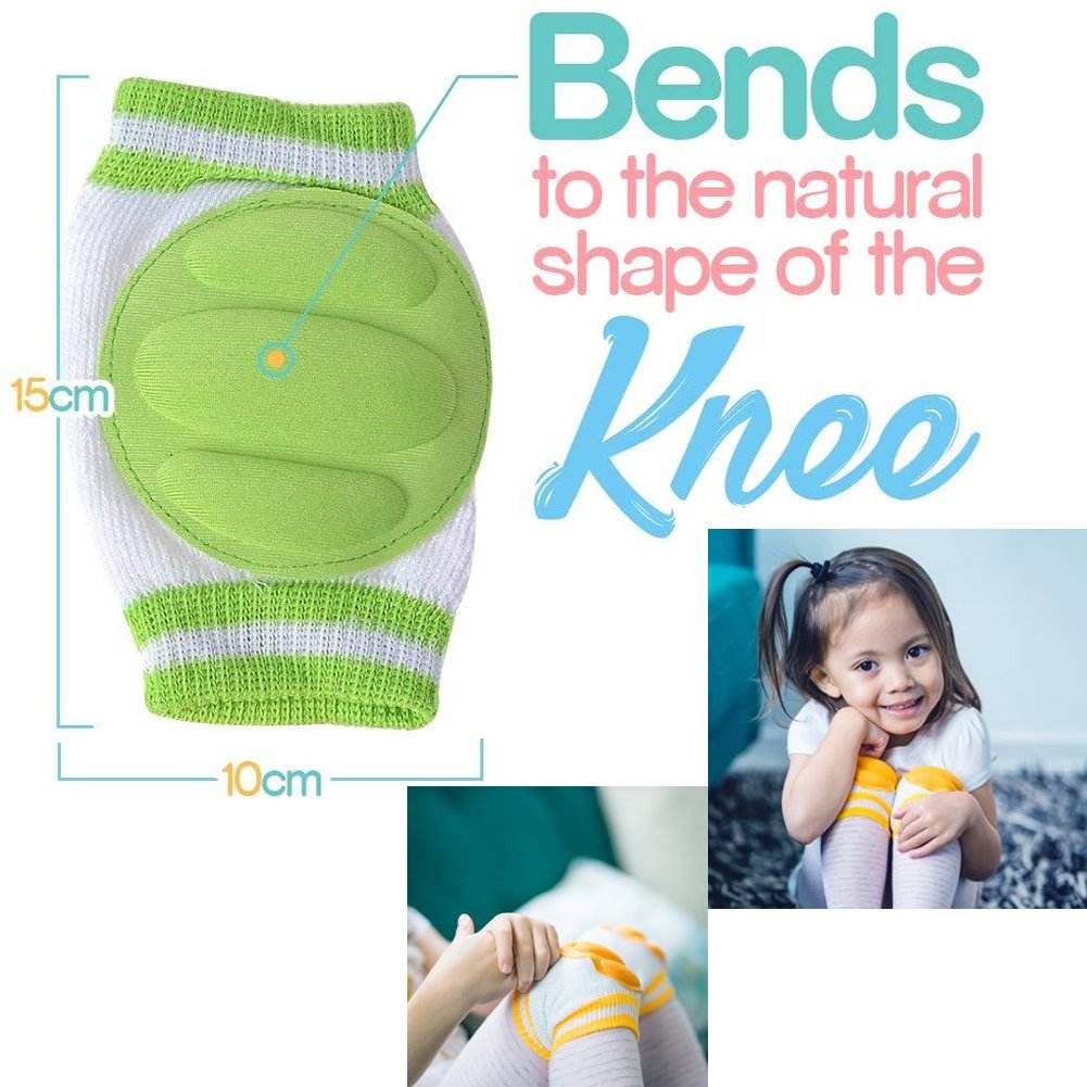 Picture of Adjustable Breathable Waterproof Safety Protector Anti-Slip Elastic Knee Elbow Pads Cushion for Babies