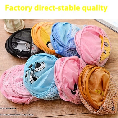 Picture of Printed Cartoon Laundry Basket Collapsible Bathroom Bag Storage Hamper Toy Dirty Clothes Sundry Dirty