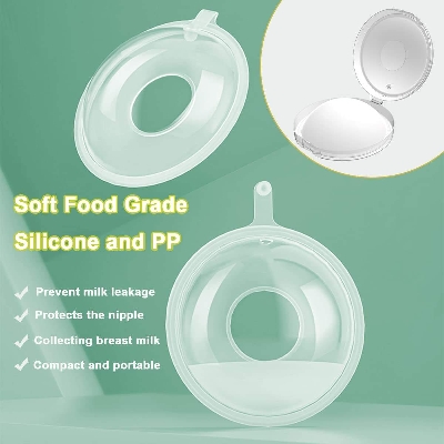 Picture of Breast Milk Collector, 2pcs Breast Shells, Easy to Wear Milk Collection Cups BPA-Free Breast Shlle Milk Collector