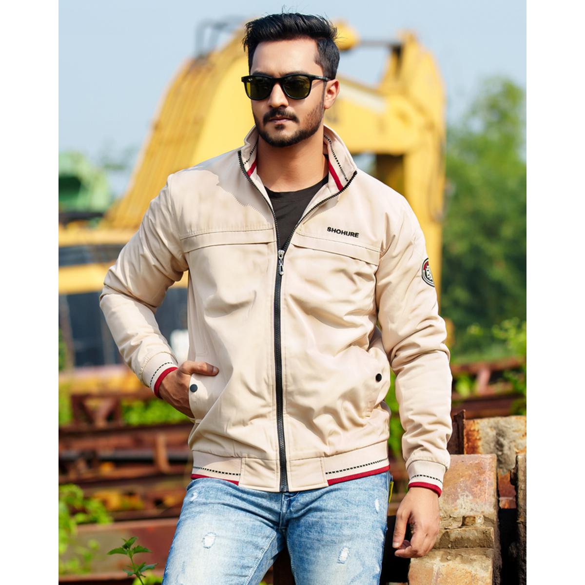 Picture of Shohure Off-White color Double part air proof jacket