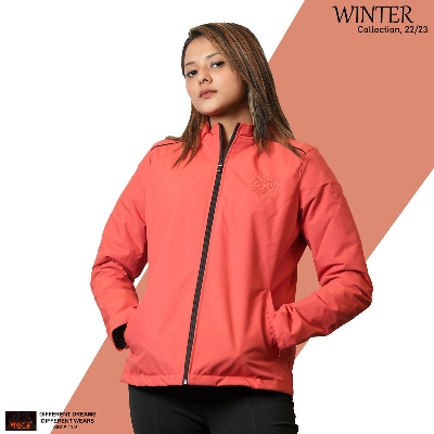 Picture of Shohure Pepperoni Red color Double part air proof Ladies jacket