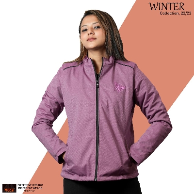 Picture of Shohure Pink color Double part air proof Ladies jacket