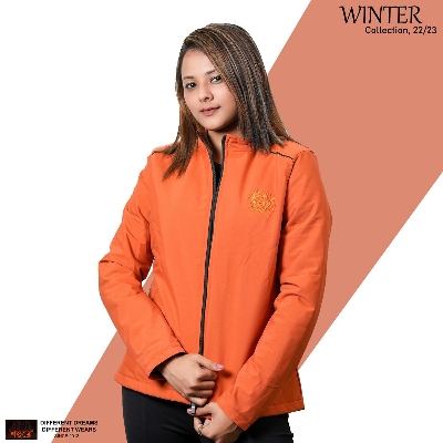 Picture of Shohure Vivid Orange color Double part air proof Ladies jacket