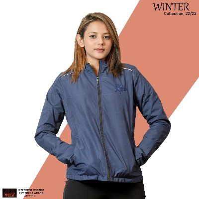 Picture of Shohure Navy Blue color Double part air proof Ladies jacket