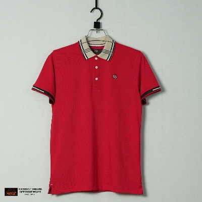 Picture of Shohure Red Color Lycra Pk Short Sleeve Polo Tshirt