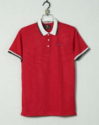 Picture of Shohure Red Color Short Sleeve Polo Tshirt