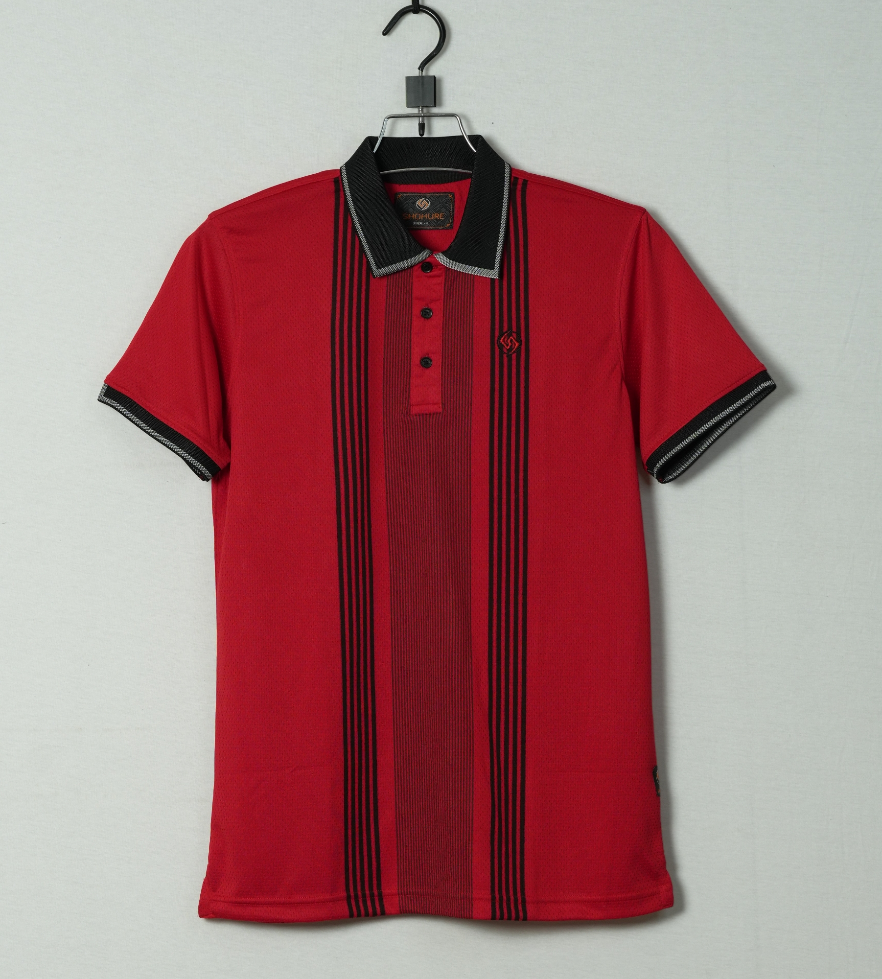 Picture of Shohure Red Color Short Sleeve Polo Tshirt