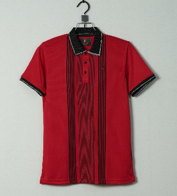 Picture of Shohure Red Color Short Sleeve Polo Tshirt