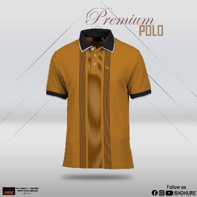 Picture of Shohure Yellow Color Lycra Pk Short Sleeve Polo Tshirt