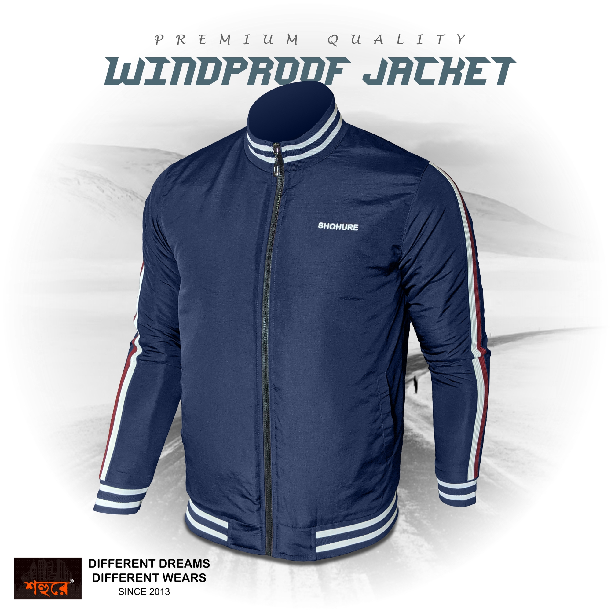 Picture of Navy Blue Double part air proof jacket