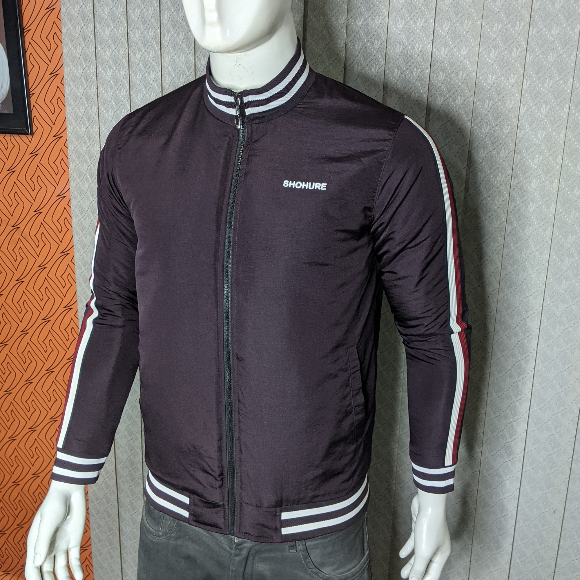 Picture of Coffee Color Double part air proof jacket