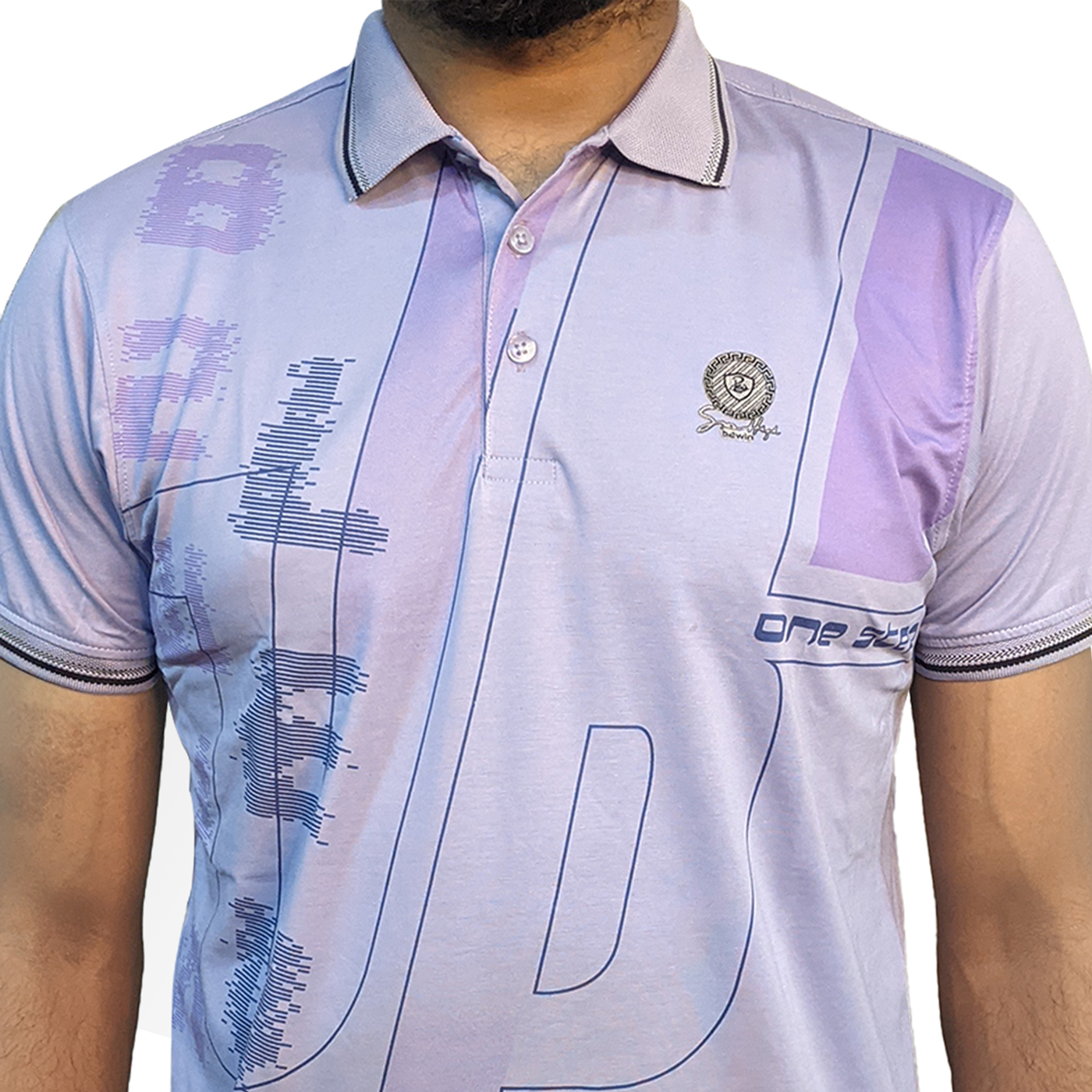 Picture of Shohure Sky Blue Color China Imported Mercerised Fabric Polo Tshirt