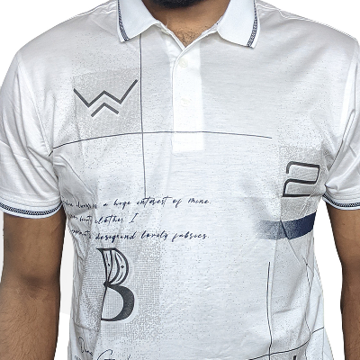 Picture of Shohure White Color China Imported Mercerised Fabric Polo Tshirt