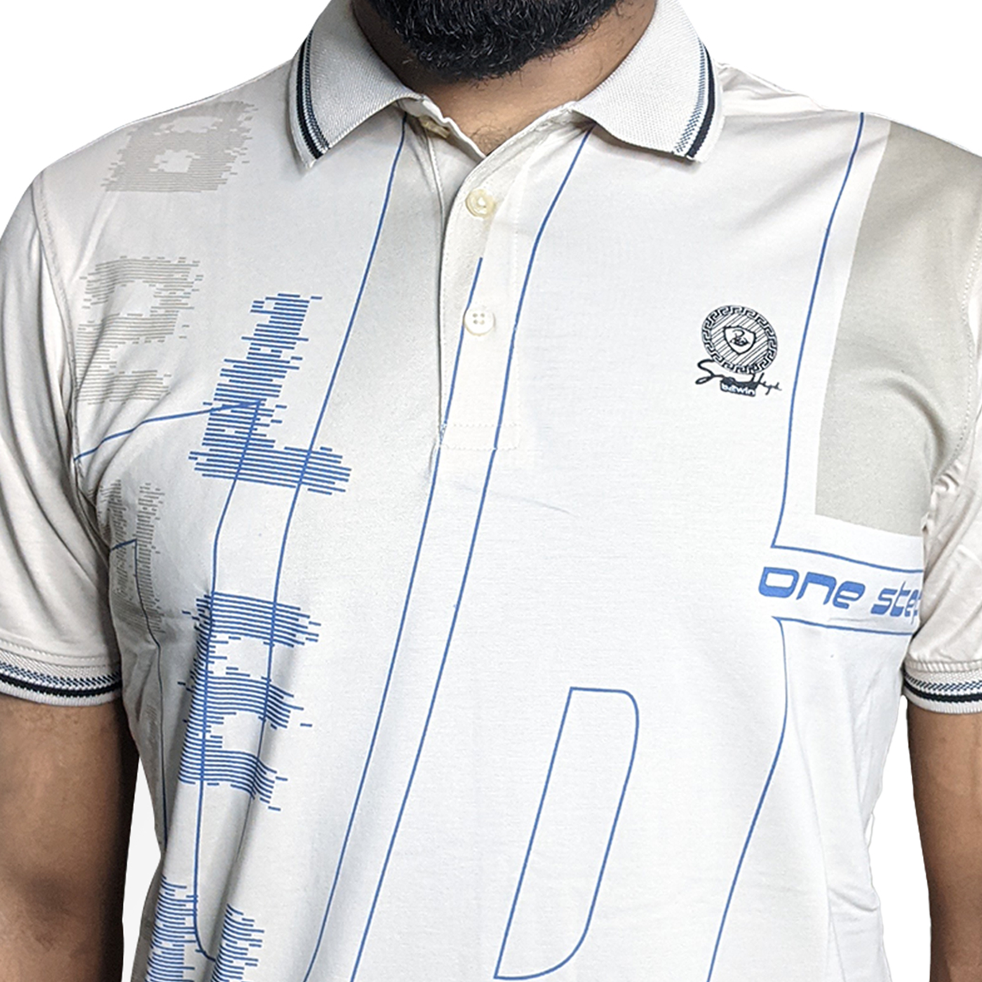 Picture of Shohure Off-White Color China Imported Mercerised Fabric Polo Tshirt