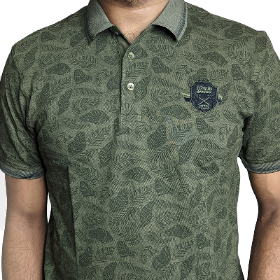 Picture of Shohure Olive Color PK Fabric Polo Tshirt