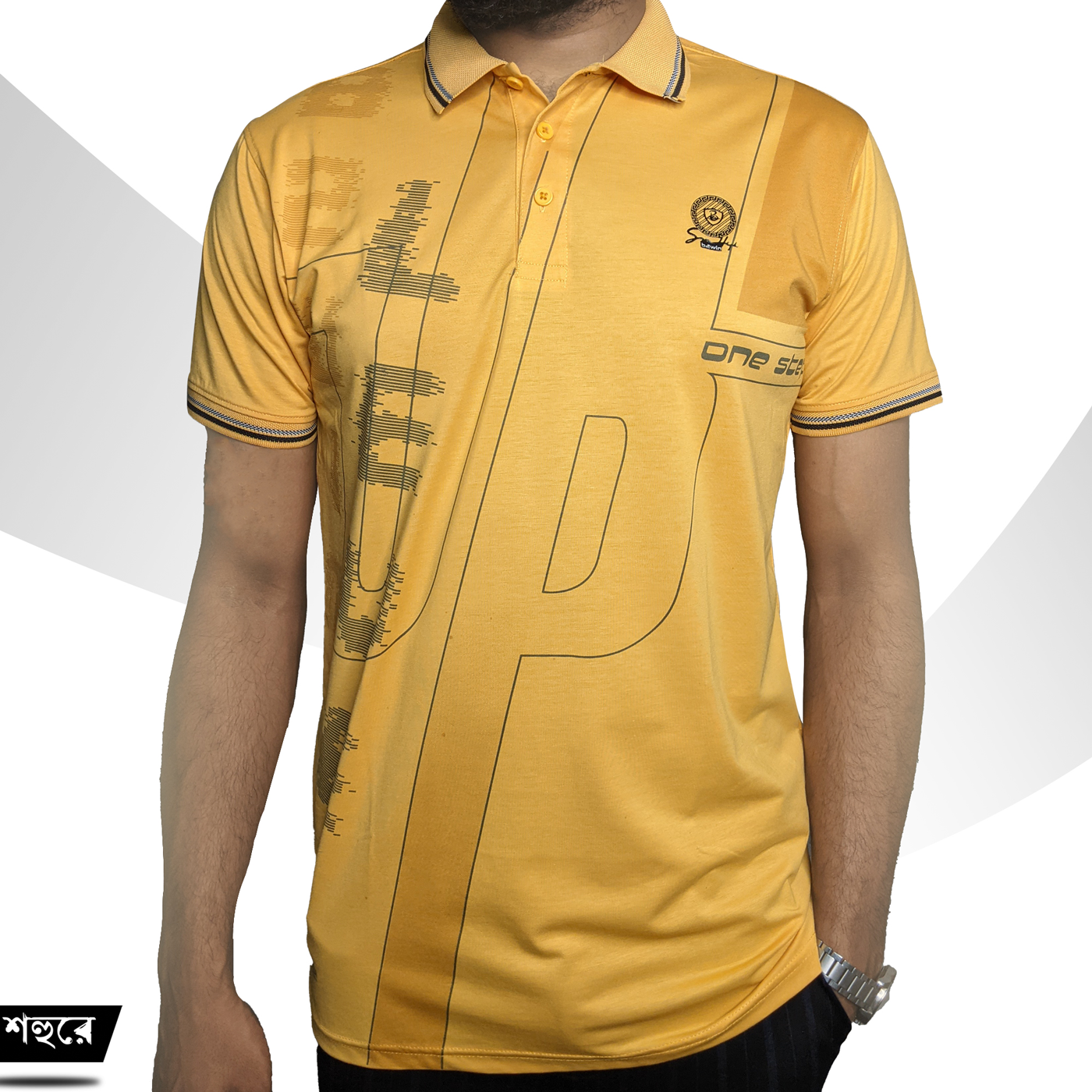Picture of Shohure Yellow Color China Imported Mercerised Fabric Polo Tshirt