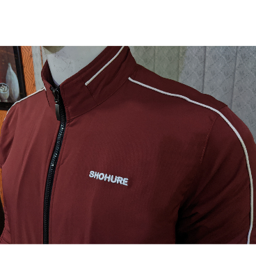 Picture of Maroon Color Double part air proof jacket