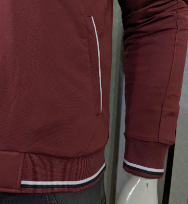 Picture of Maroon Color Double part air proof jacket