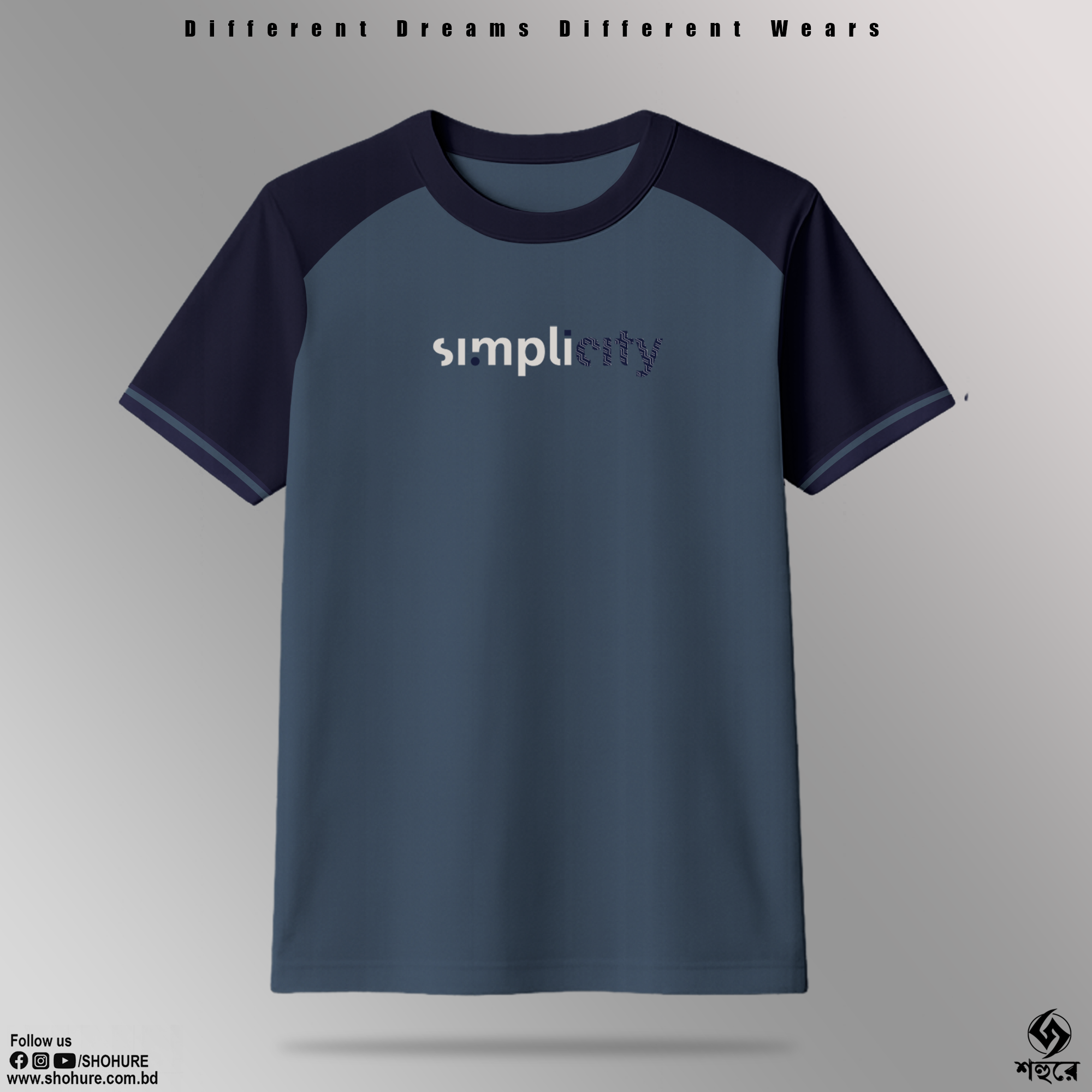 Picture of Shohure Round Neck Contrast Color t shirt