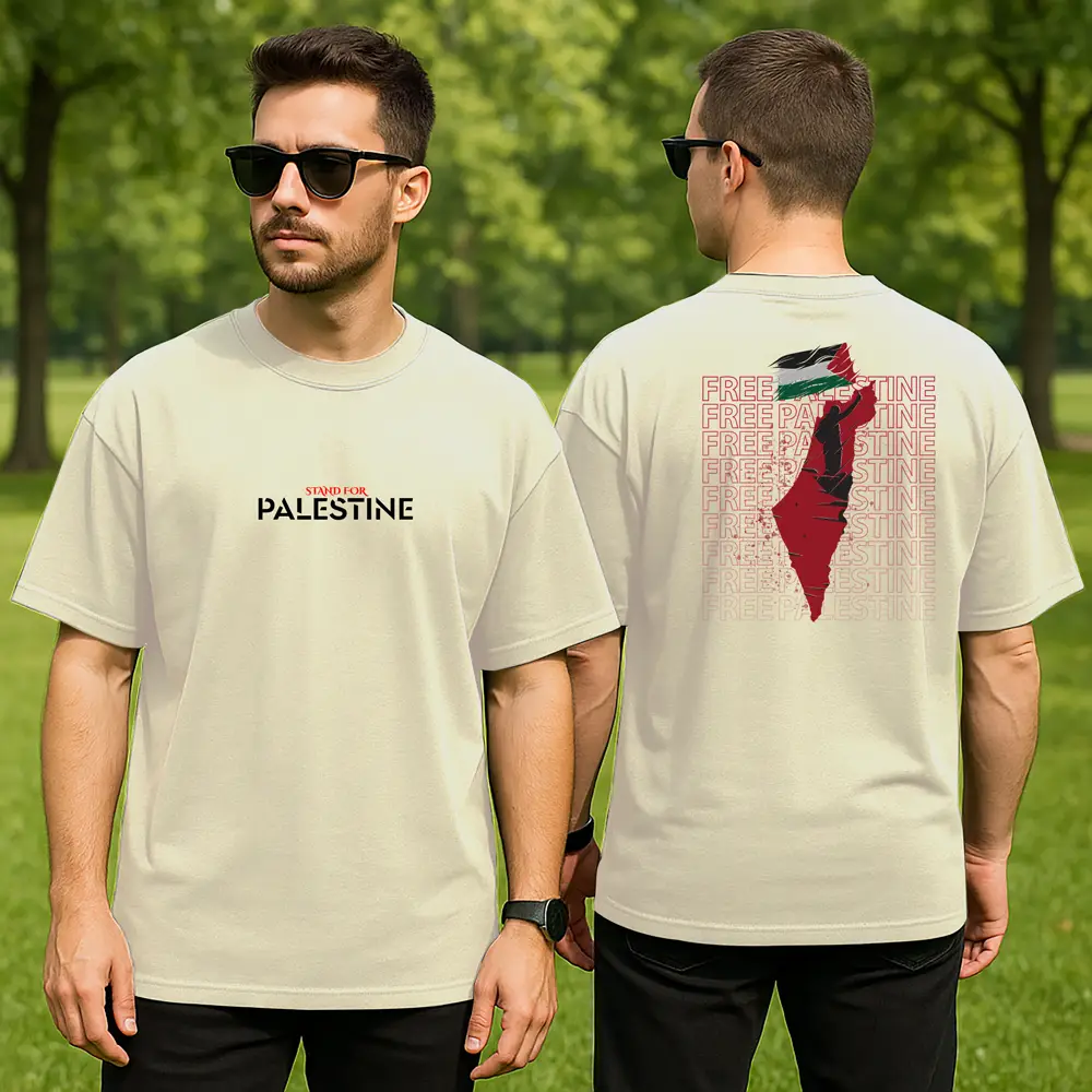 Picture of Free Palestine Drop Shoulder by Shohure