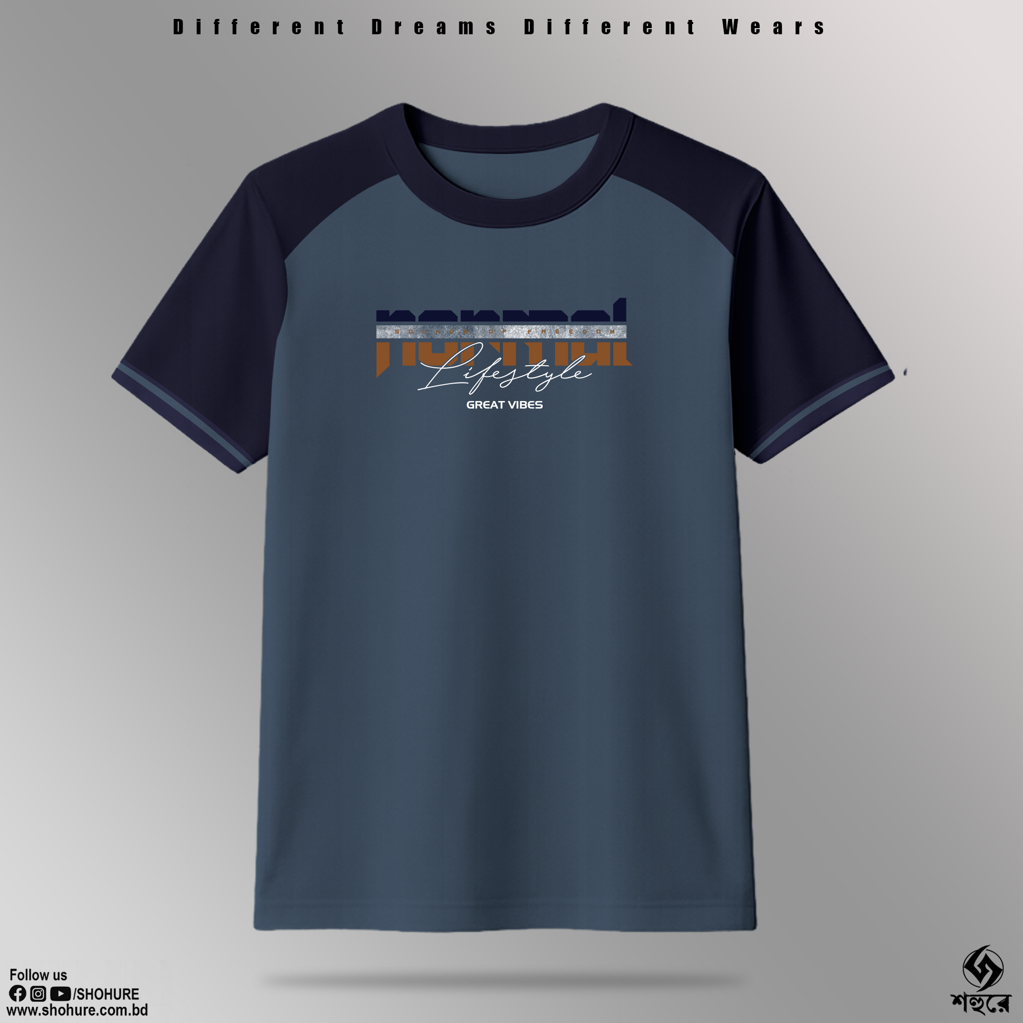 Picture of Shohure Round Neck Contrast Color t shirt