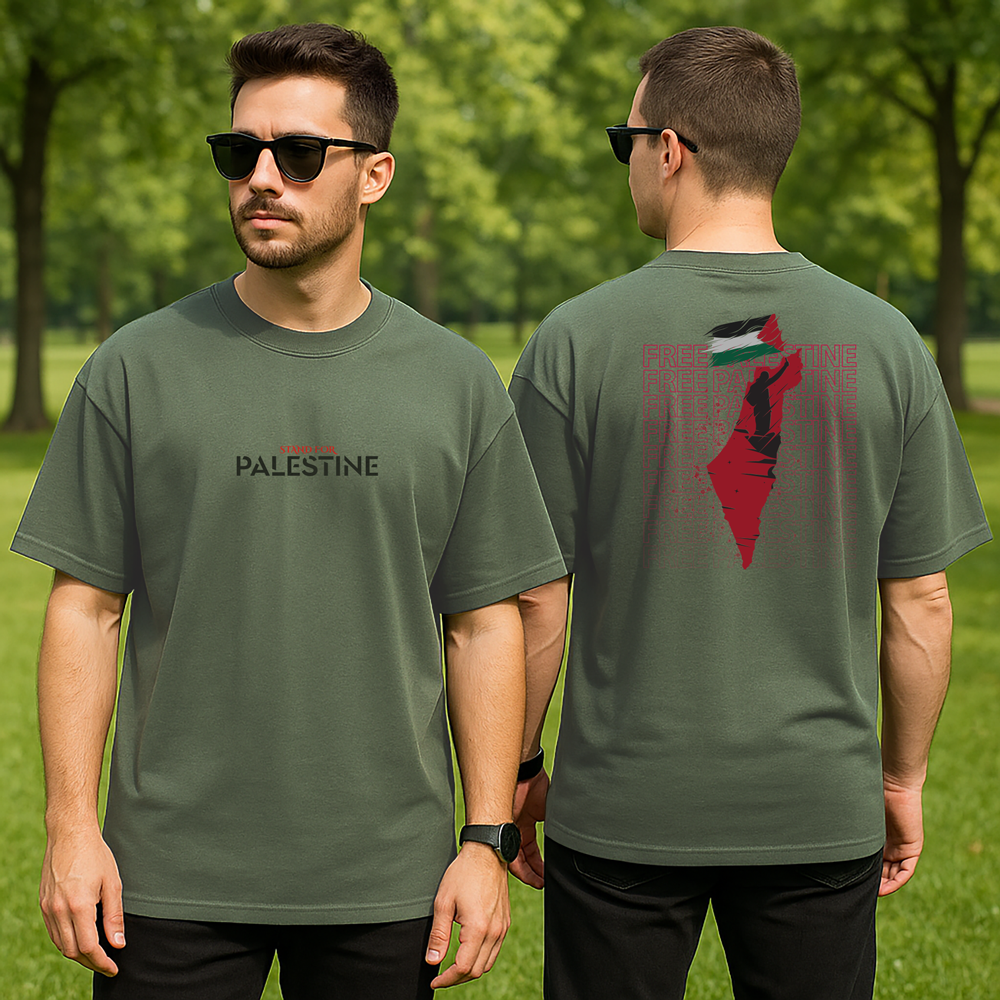 Picture of Free Palestine Drop Shoulder by Shohure