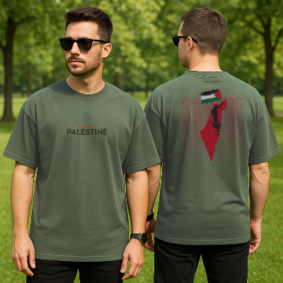 Picture of Free Palestine Drop Shoulder by Shohure