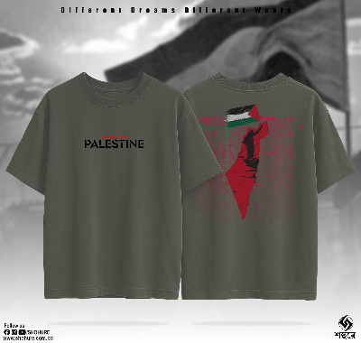 Picture of Free Palestine Drop Shoulder by Shohure