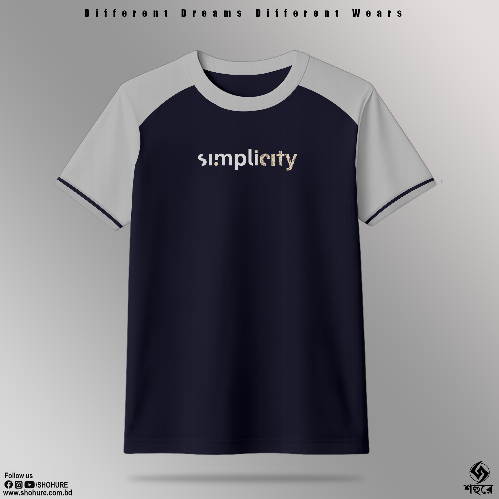 Picture of Shohure Round Neck Contrast Color t shirt