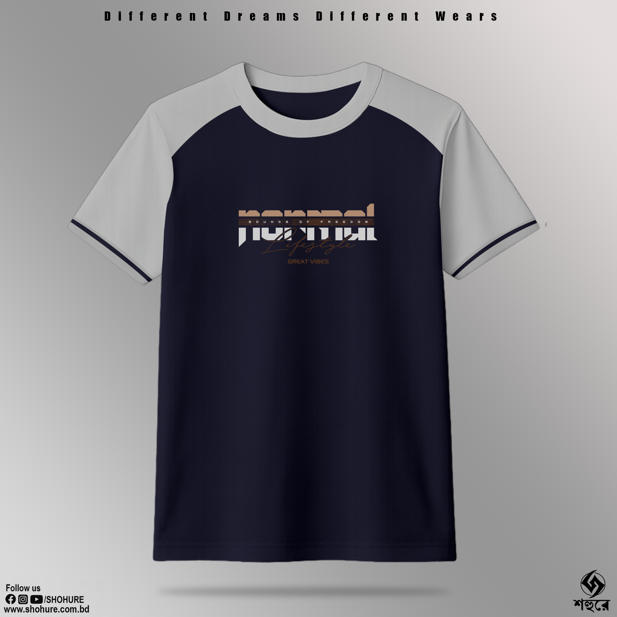 Picture of Shohure Round Neck Contrast Color t shirt