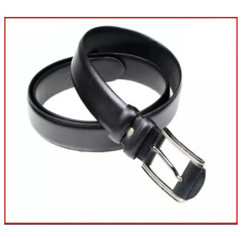 Picture of Black Leather Formal Belt For Men - Belt For Men