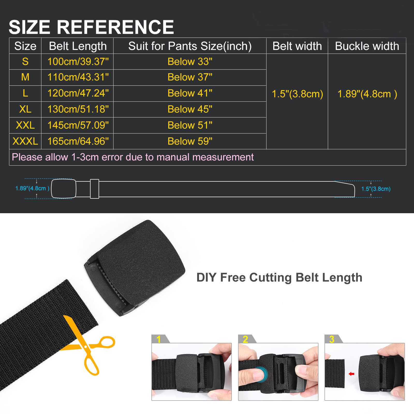 Picture of Canvas Hot Tactical Casual Belts for Mens - Belt For Men