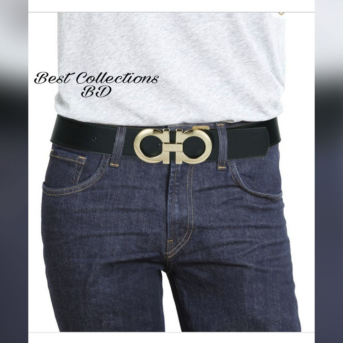 Picture of Ferragamo High Quality Artificial Leather new collection brown Belt For Men 2024's Black Belt Leather Male Strap Pin Buckle Casual Belt