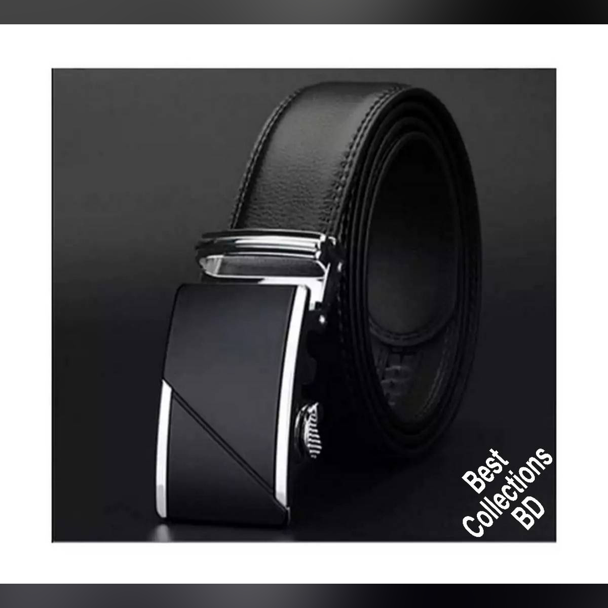 Picture of Stylish Formal & Casual Auto Gear Belt For Artificial Leather new collection brown Belt For Men 2024