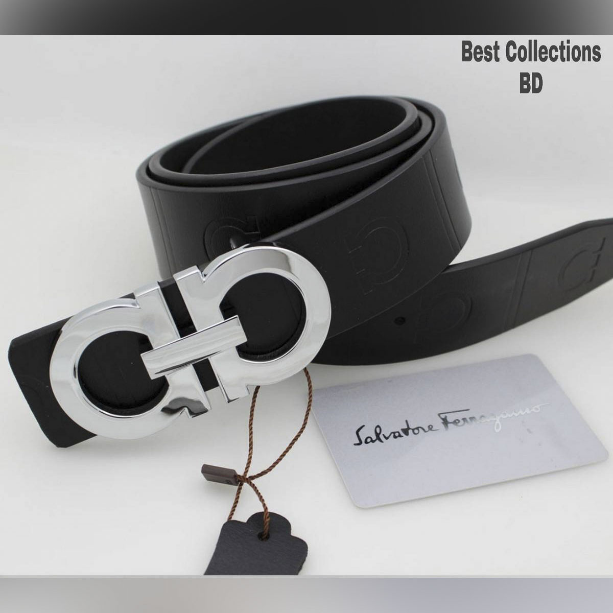 Picture of Ferragamo Black Leather Belt for Artificial Leather new collection brown Belt For Men 2024