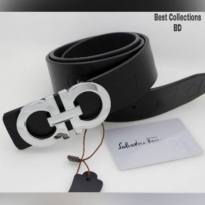 Picture of Ferragamo Black Leather Belt for Artificial Leather new collection brown Belt For Men 2024