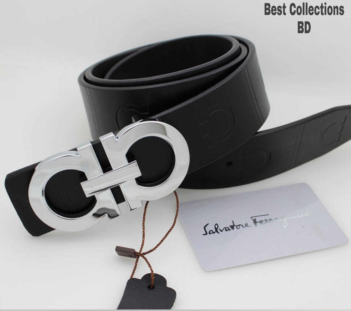 Picture of Ferragamo Black Leather Belt for Artificial Leather new collection brown Belt For Men 2024
