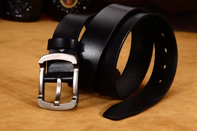 Picture of Premium Quality Artificial Leather new collection brown Belt For Men 2024's Black Belt Leather Male Strap Pin Buckle Casual Clothes Gift Solid Adult