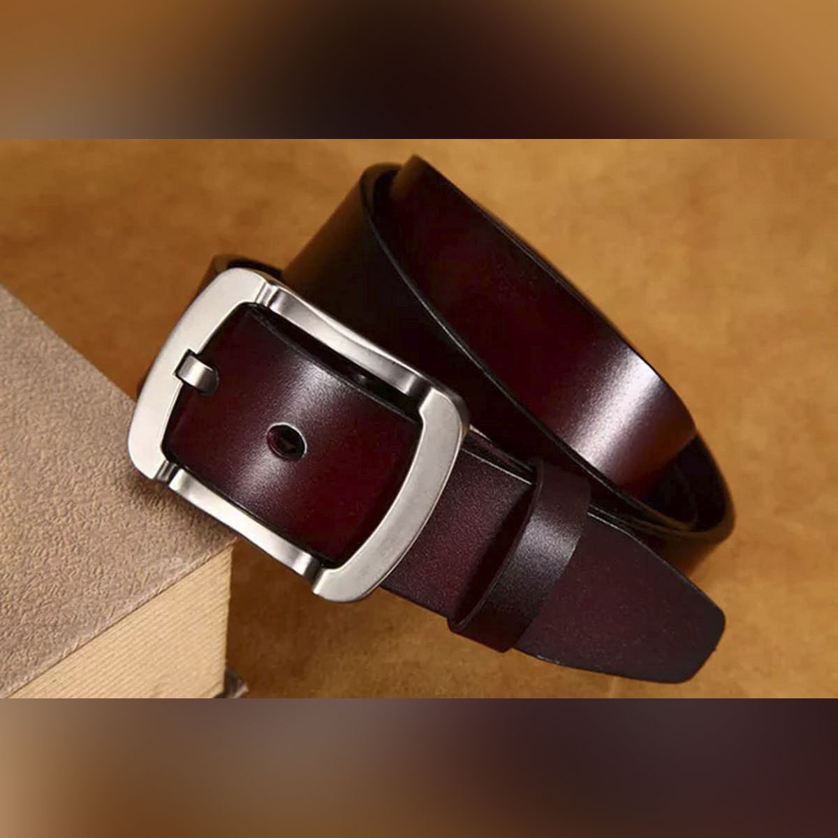Picture of Premium Quality Artificial Leather new collection brown Belt For Men 2024's Black Belt Leather Male Strap Pin Buckle Casual Clothes Gift Solid Adult_Brown