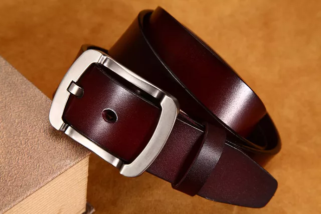 Picture of Premium Quality Artificial Leather new collection brown Belt For Men 2024's Black Belt Leather Male Strap Pin Buckle Casual Clothes Gift Solid Adult_Brown