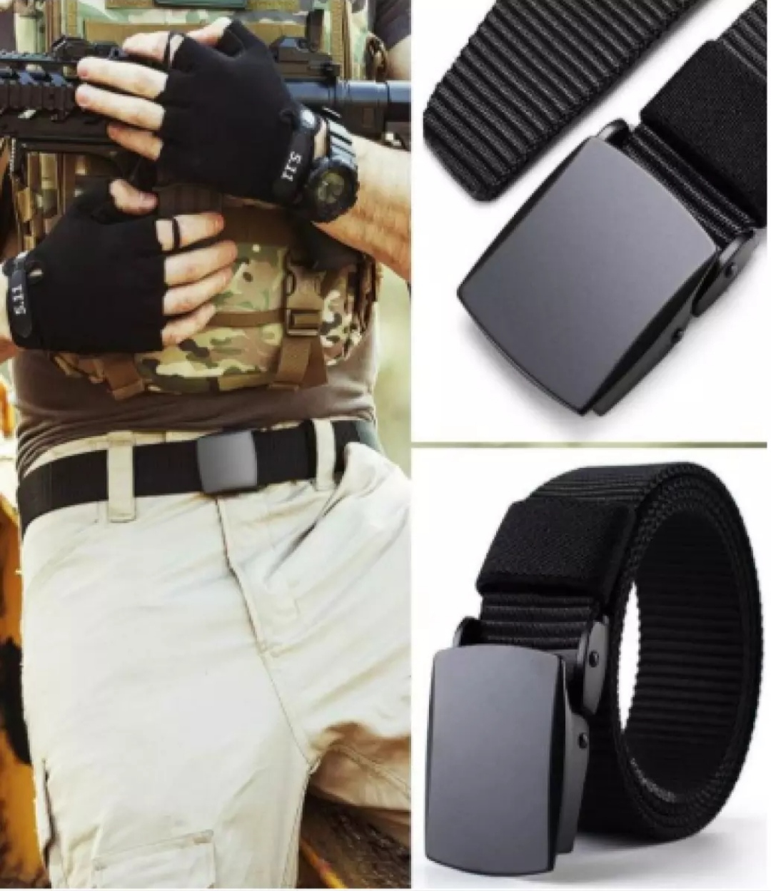 Picture of Canvas Hot Tactical Casual Belts Artificial Leather new collection brown Belt For Men 2024's Fashion Wild Korean Thicken Long Cloth Belts Male Knitted Waistband Ceintures Polyester - Belt For Artificial Leather new collection brown Belt For Men 2024