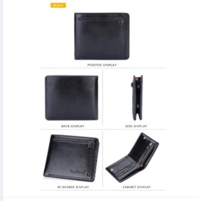 Picture of Men's Wallet Organize Money Cards Holder Leather Business Wallets