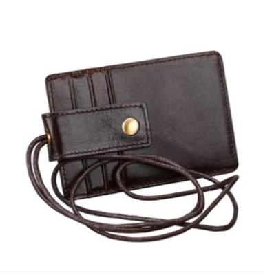 Picture of Men & Women Black Color Cow Leather Card Holder